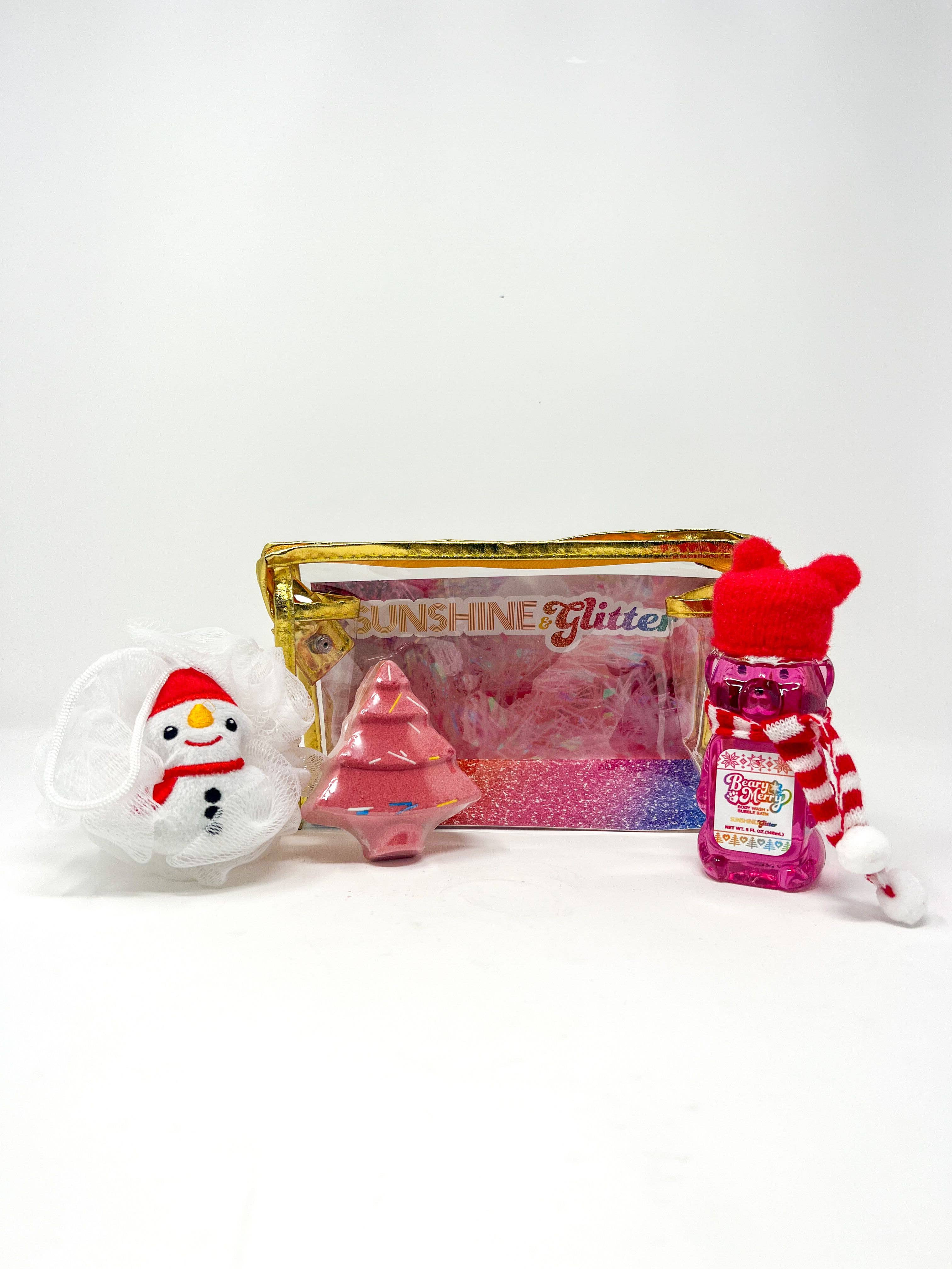 Sunshine & Glitter – Großhandel Bade- & Körperpflege-Set – Beary Merry Holiday Geschenkset Baum3