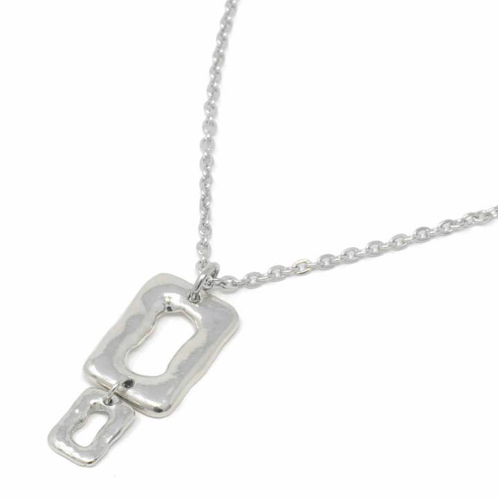 Collana corta con anello medio e piccolo per la vendita all'ingrosso da parte di Sobo & Co Jewellery