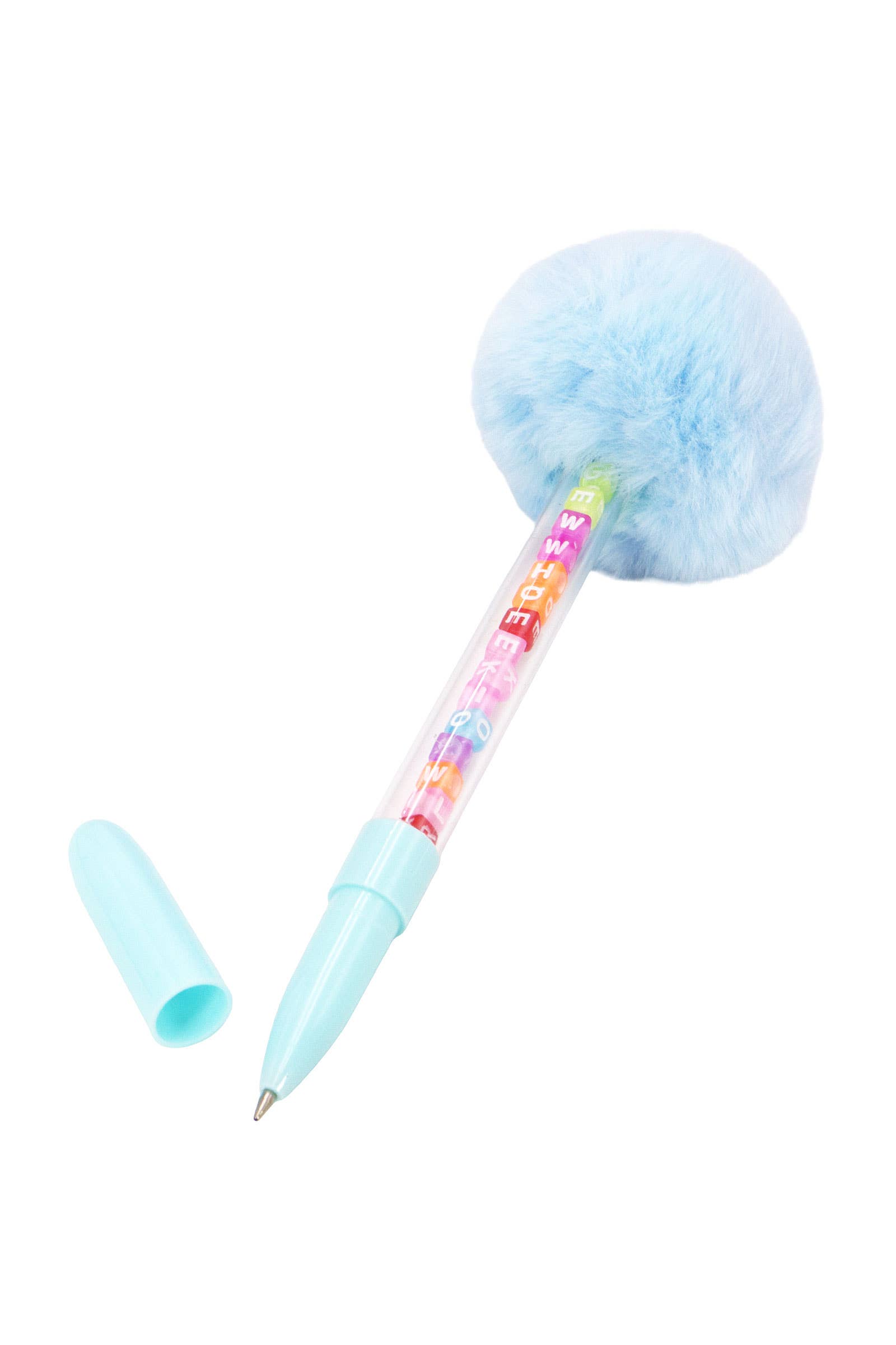 ASSORTED Fuzzy Pom Pom Fairy Stick Alphabet Dice Pen for wholesale on Faire5