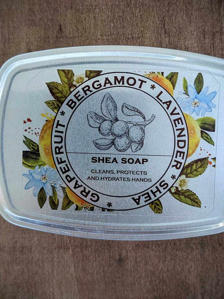 Extra Gentle Shea soap in the tin for wholesale by Superbomb