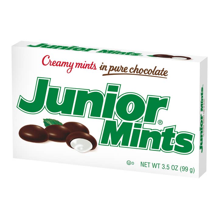 Long Island Candy Factory - Wholesale Mints - Junior Mints 3.5 ounce 12 count theater box