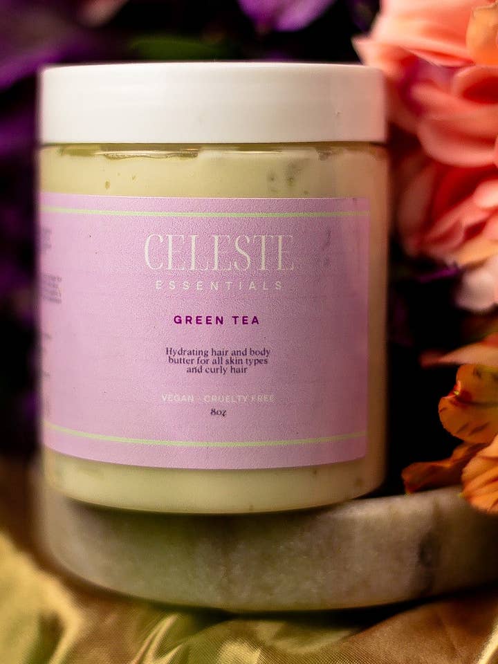 Green Tea Butter for wholesale by Celeste Essentials
