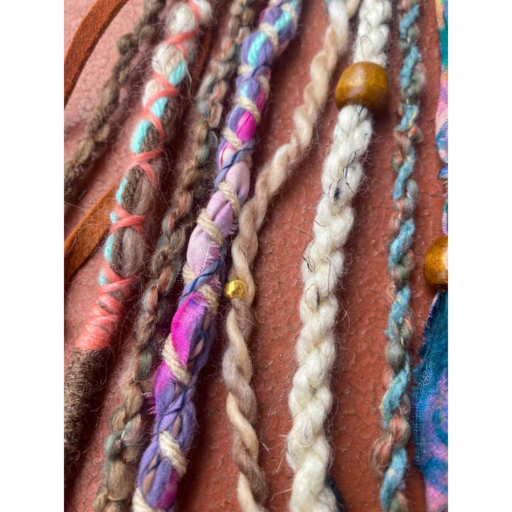 Sea Gypsy Designs - Wholesale Hair Accessories Set - Women's - Bohemian Babe SEA-Gypsy Dread Silks, threads, leather