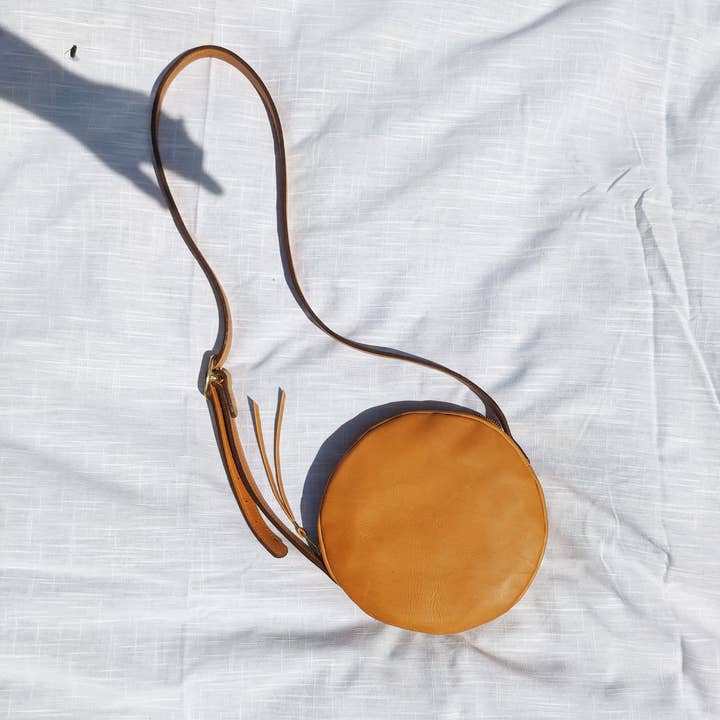 Canteen Crossbody Bag, Circle Purse with Adjustable Strap for wholesale by Directive