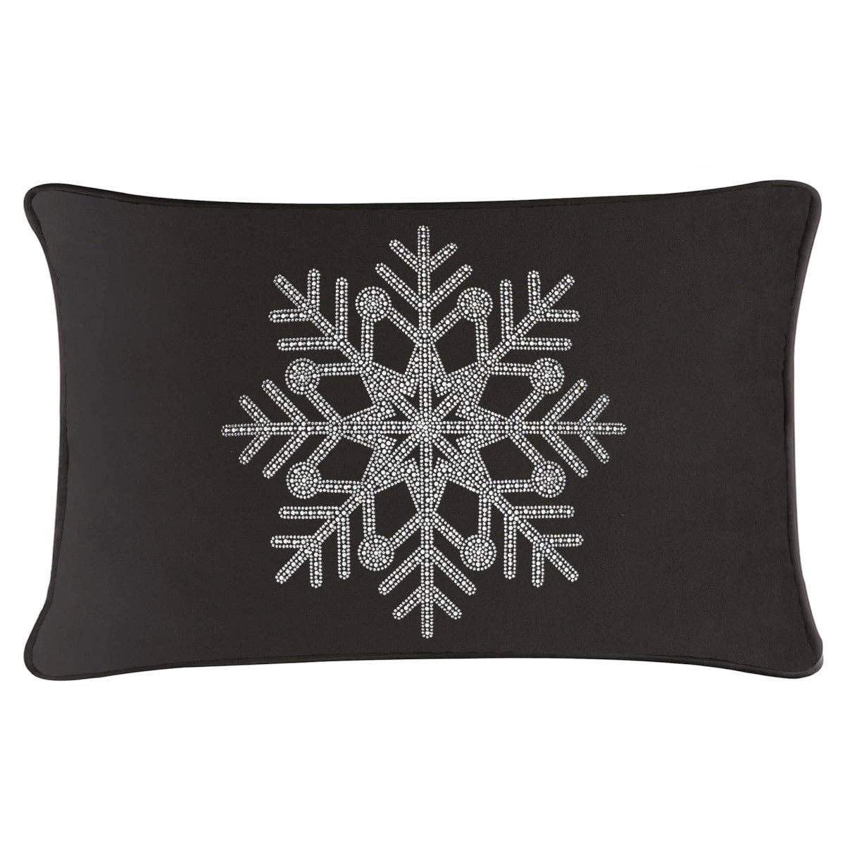 Sparkles Home - Wholesale Throw/Decorative Pillow - Rhinestone Snowflake Pillow2