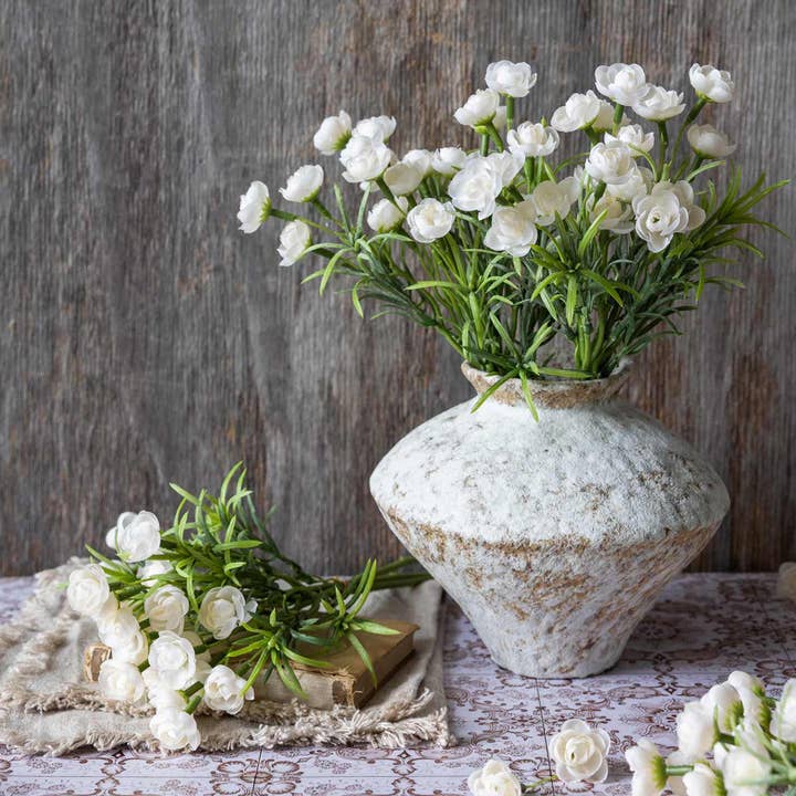 ARTIFICIAL HELLEBORE BUNCH, WHITE for wholesale by Abigail Ahern