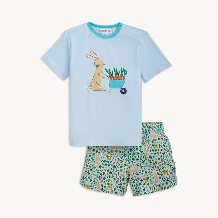 CONJUNTO CORTO MAGNÉTICO MODAL S/S BUNNY GARDEN para venta al por mayor de Magnetic Me