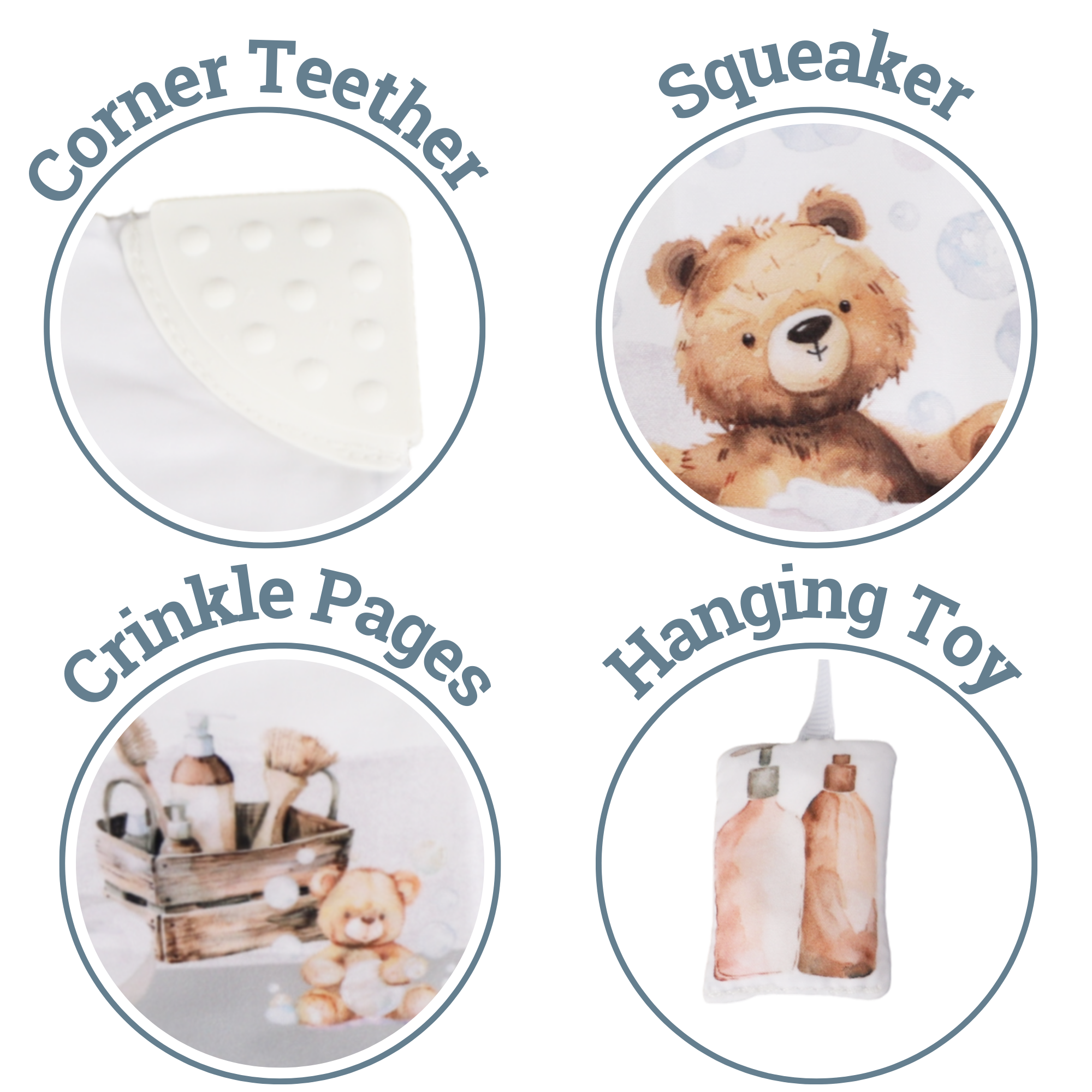 Ali+Oli - Wholesale Baby & Toddler Book (0-2) - Bubble Bath – 10-Page Crinkle Cloth Book for Babies & Toddle2