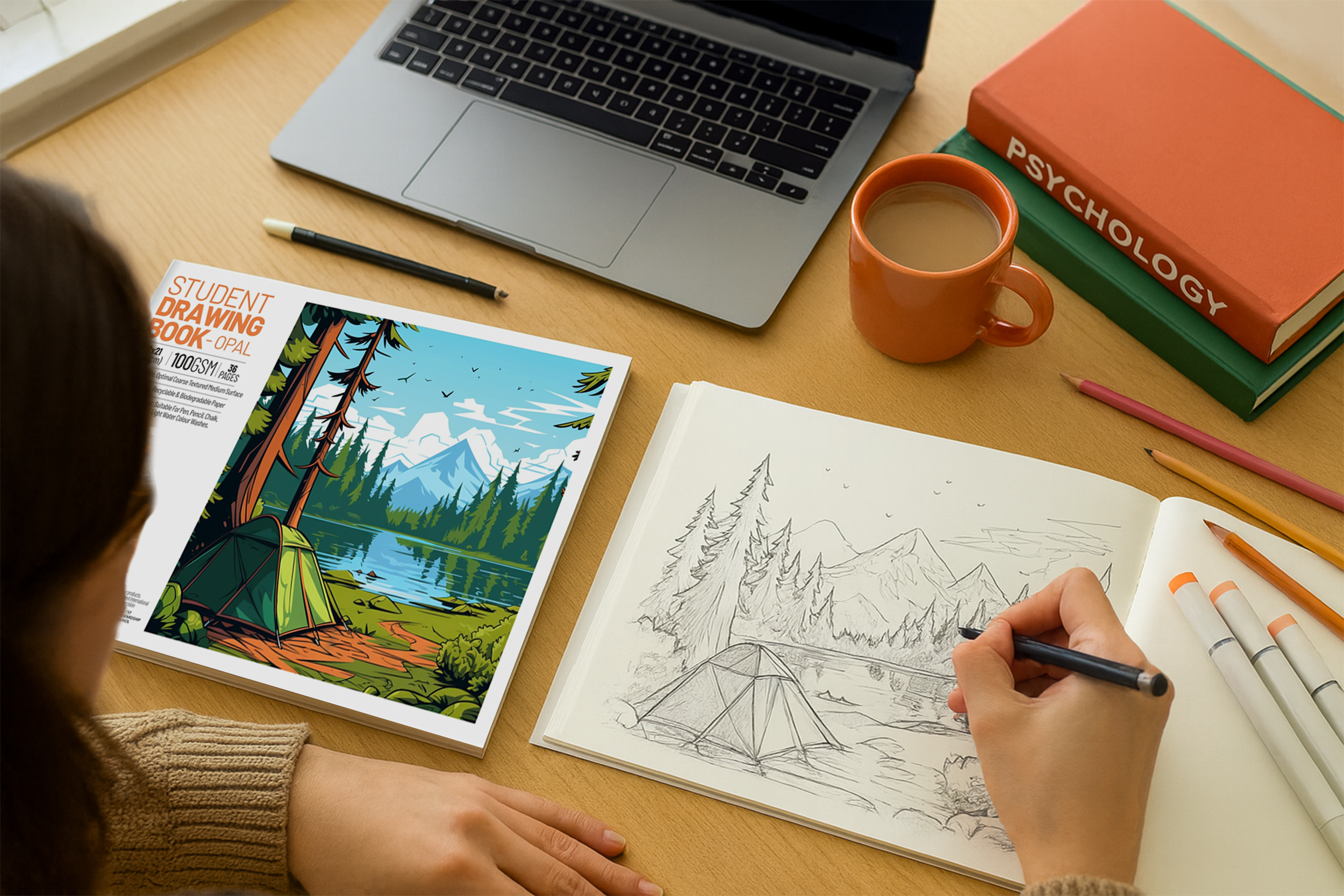 Toyventures – wholesale Sketchbook/sketchpad – A4 Sketch Book 36 Pages 100 GSM Cartridge Sketchpad5