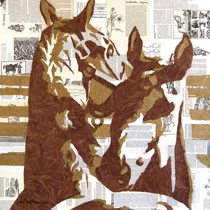 "Bolero" Archival Matted Collage Art Print for wholesale by Art Althea