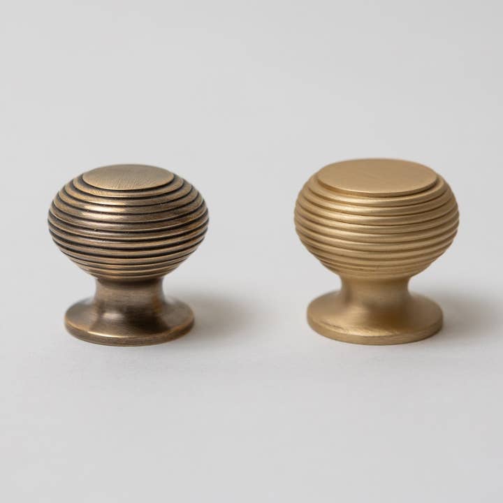 Solid Brass Kitchen Beehive Cabinet Knobs 30mm for wholesale by Brass bee