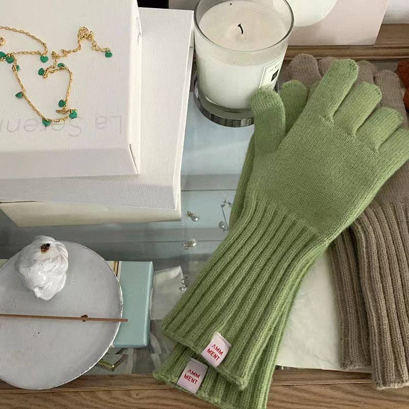 Funkyrel® Atzbranding Limited – Engroshandel Handsker - Dame – Vinterstrikkede handsker med lange ærmer2