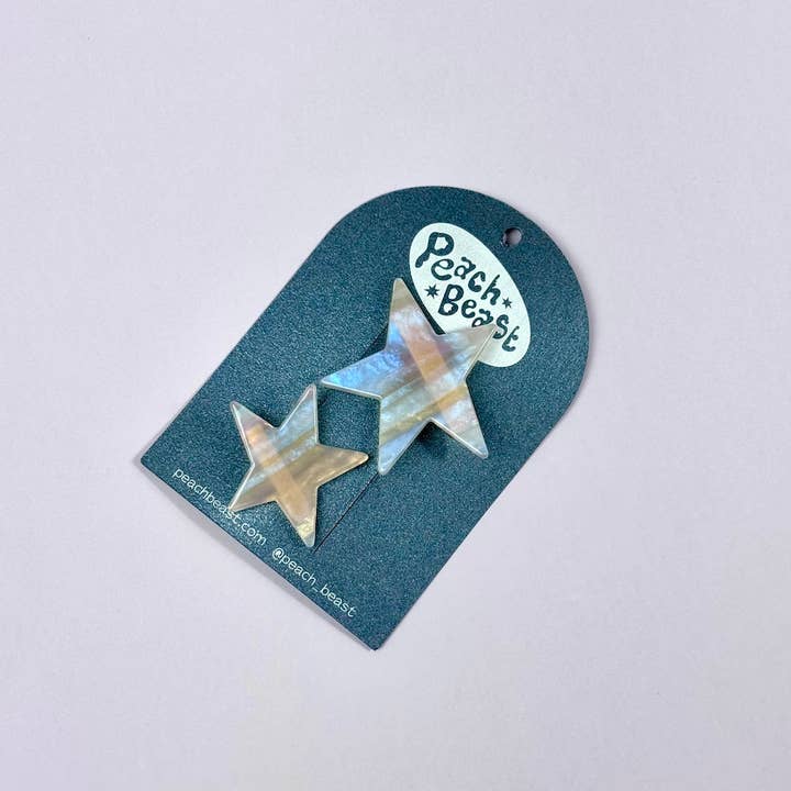 Star Hair Clip Set for wholesale by Peach Beast
