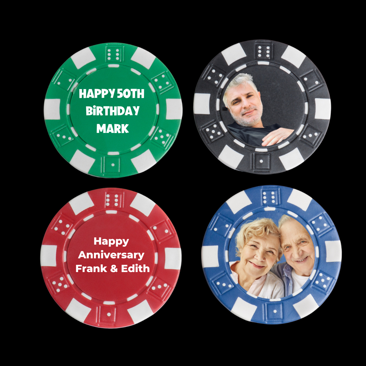 Color Custom Prints - Wholesale Card Game - Custom Clay Poker Chips/Custom Bar Chips/Happy Hour Tokens3