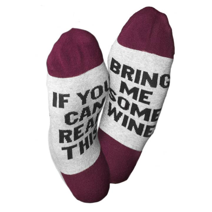 Chris’s Stuff Inc. - Wholesale Socks - Unisex - Bring Me Wine Socks