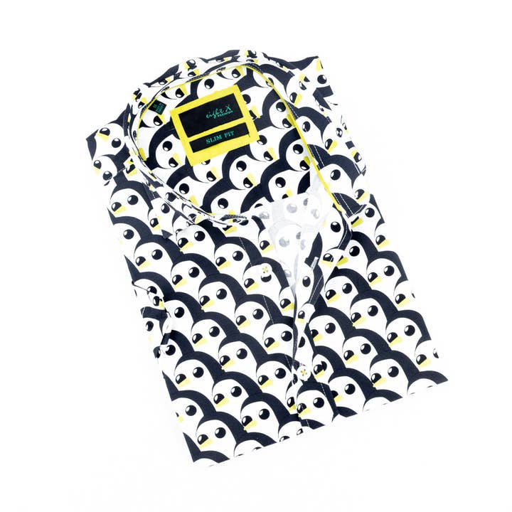 BLACK Penguins Short Sleeve Shirt for wholesale on Faire