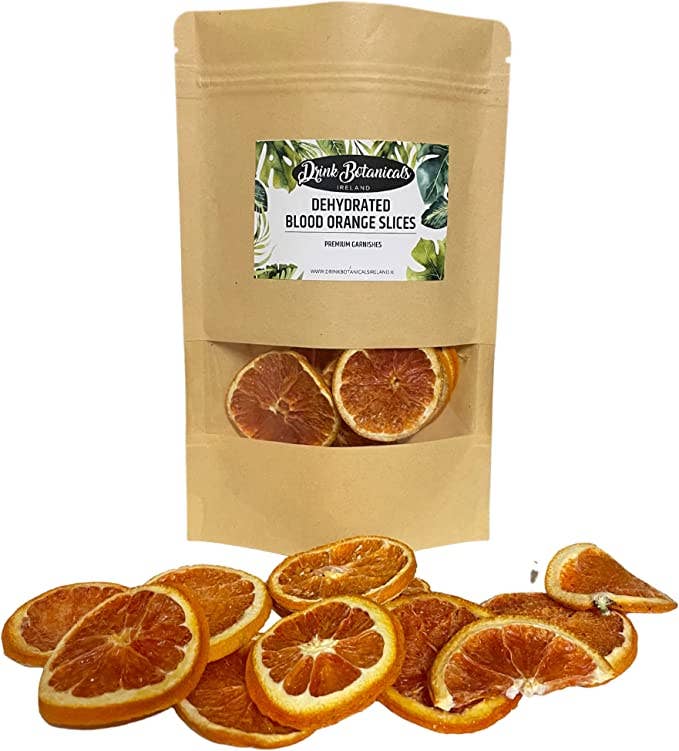 Drink Botanicals Ireland - Wholesale Dried/Dehydrated Fruit - Dehydrated Dried Blood Orange Slices | 15+ Slices|  50g0
