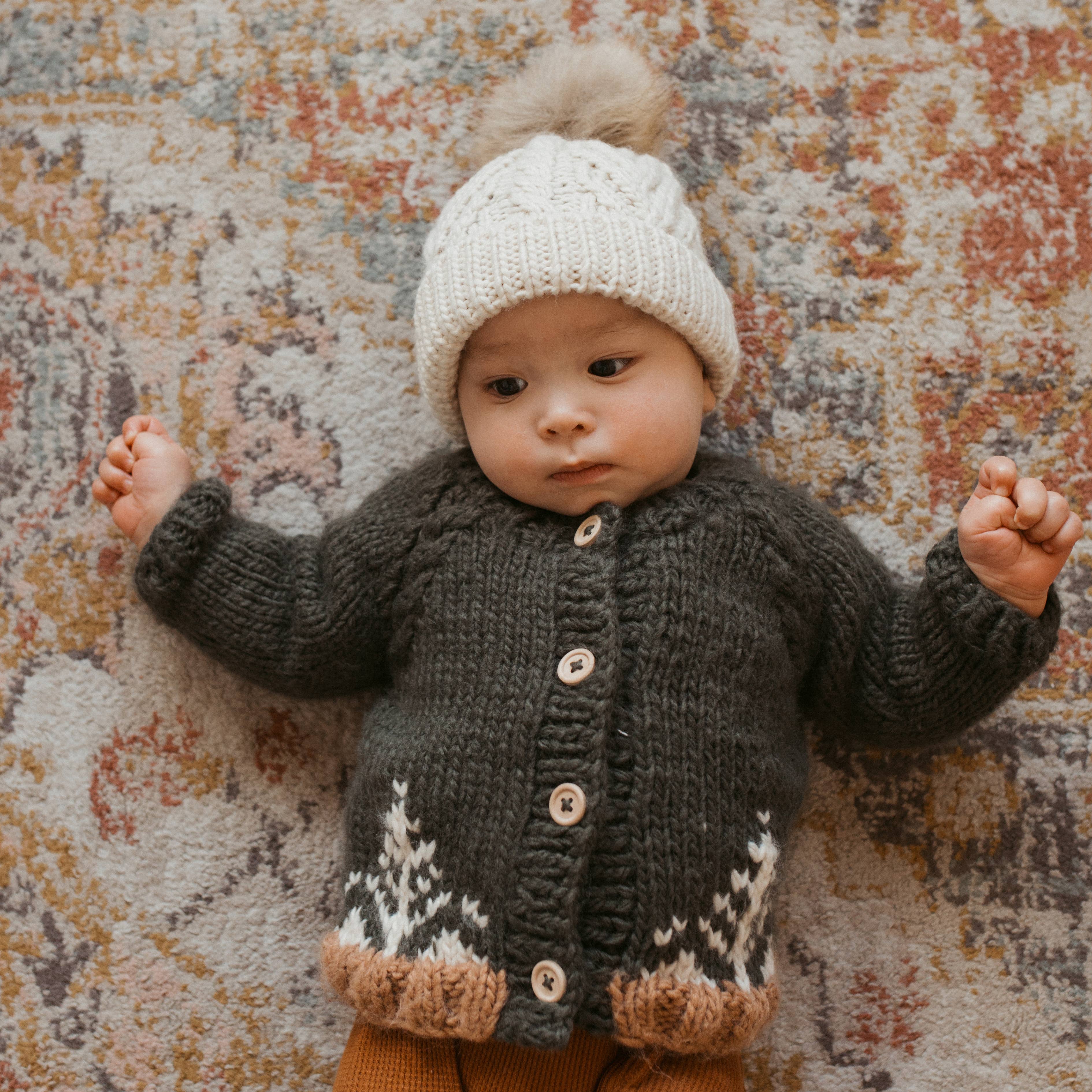 Huggalugs – wholesale Cardigan – Baby – Forest Loden Cardigan Sweater Baby & Toddler3