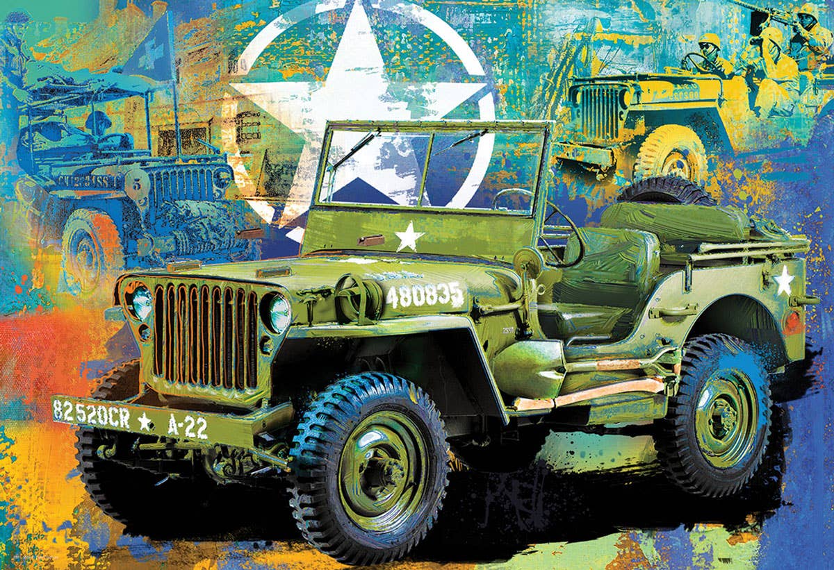Eurographics Puzzles USA - Wholesale Puzzle - Adult - Military Jeep Tin1