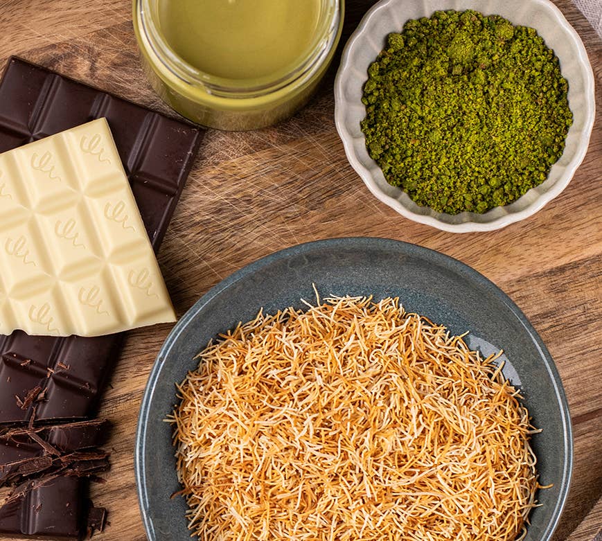 Kaffee und Schokolade GmbH - Wholesale Sprinkles - Kadayif - roasted dough threads - angel hair 2KG4