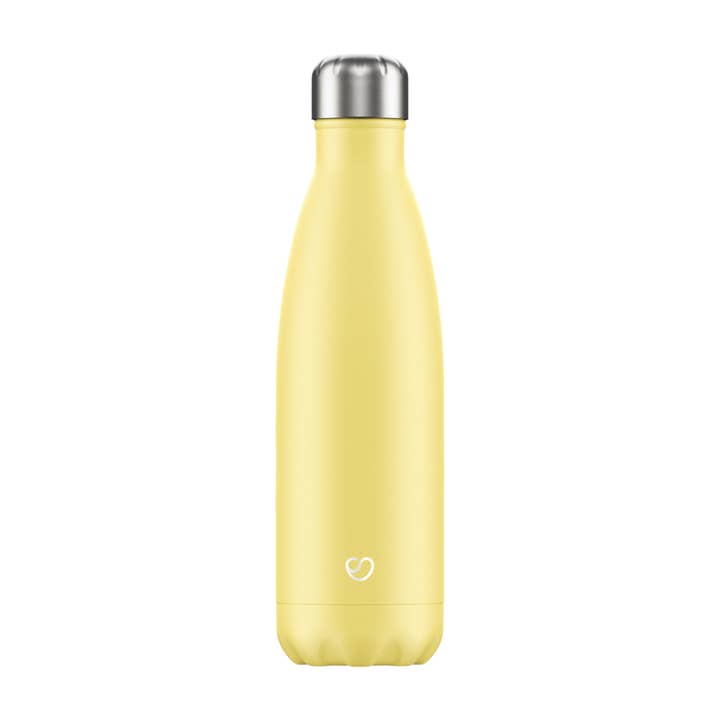 Slokky - Wholesale Water Bottle - Pastel Yellow Thermos & Drinking Bottle - 500ml2