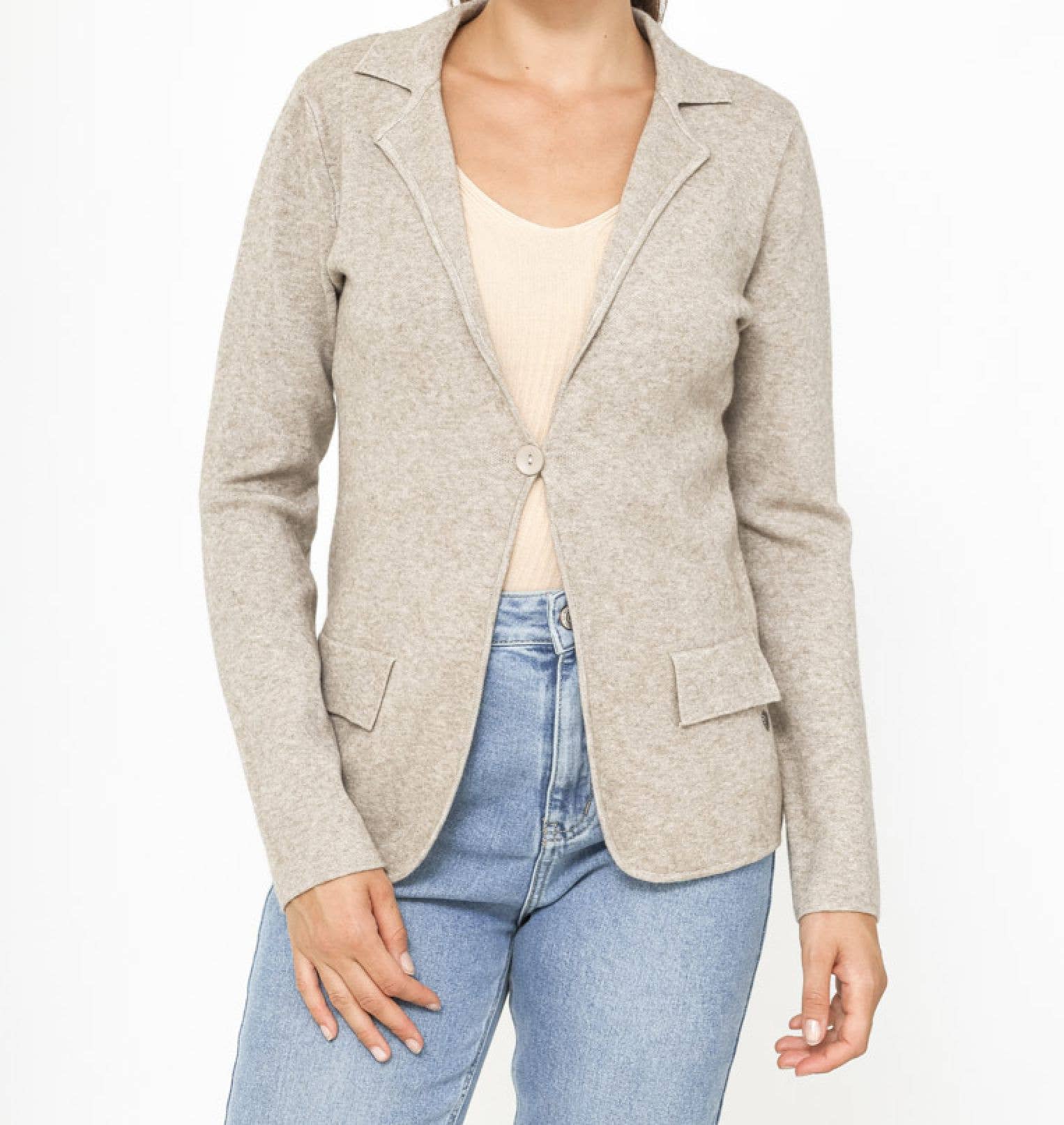 Happy look - Vente Blazer – femme - Blazer Femme en Maille – Élégant & Confortable7