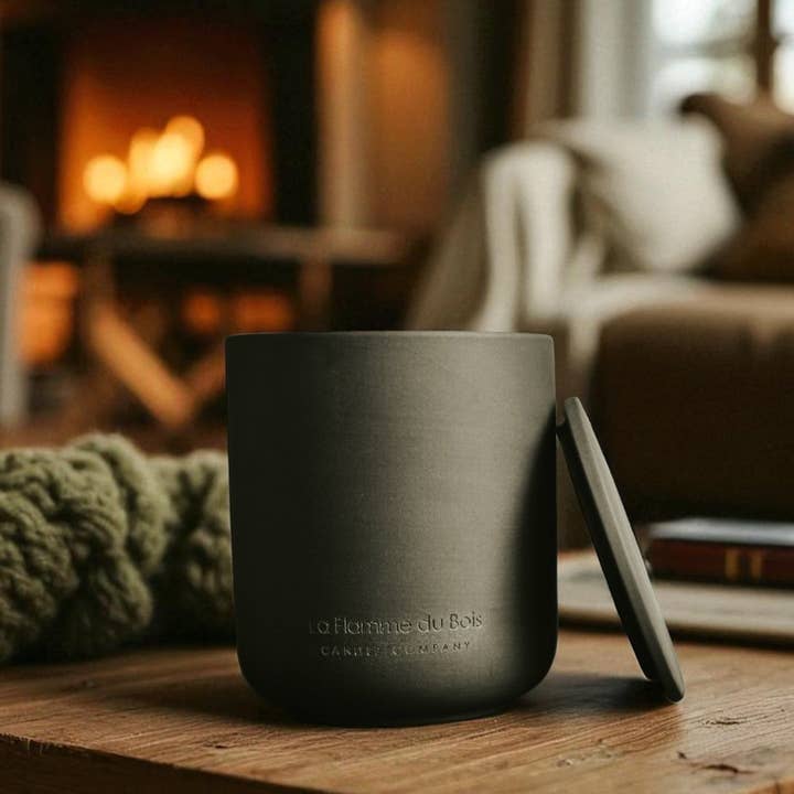 La Flamme du Bois - Wholesale Jar/Filled Candle - Grounded Glow- Soy Woodwick Candle0