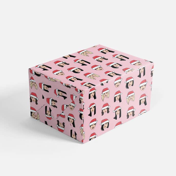 Christmas Kardashians Wrapping Paper for wholesale by Kaart Blanche