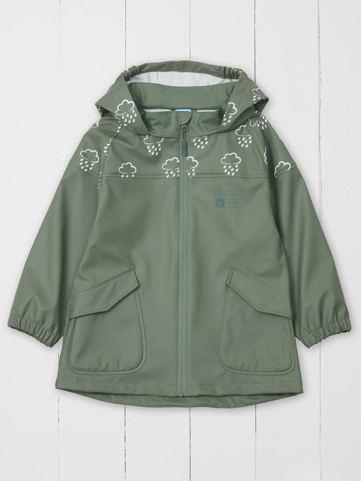 Grass & Air - Wholesale Raincoat – Kids - Khaki Colour Changing Kids Rain Jacket 0