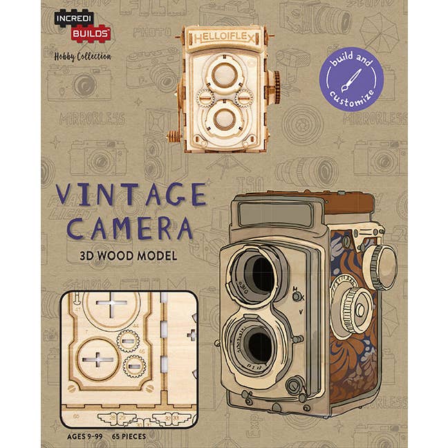 IncrediBuilds Hobby Collection: Vintage Camera for wholesale by Insight Editions - #1 Pop Culture Publisher