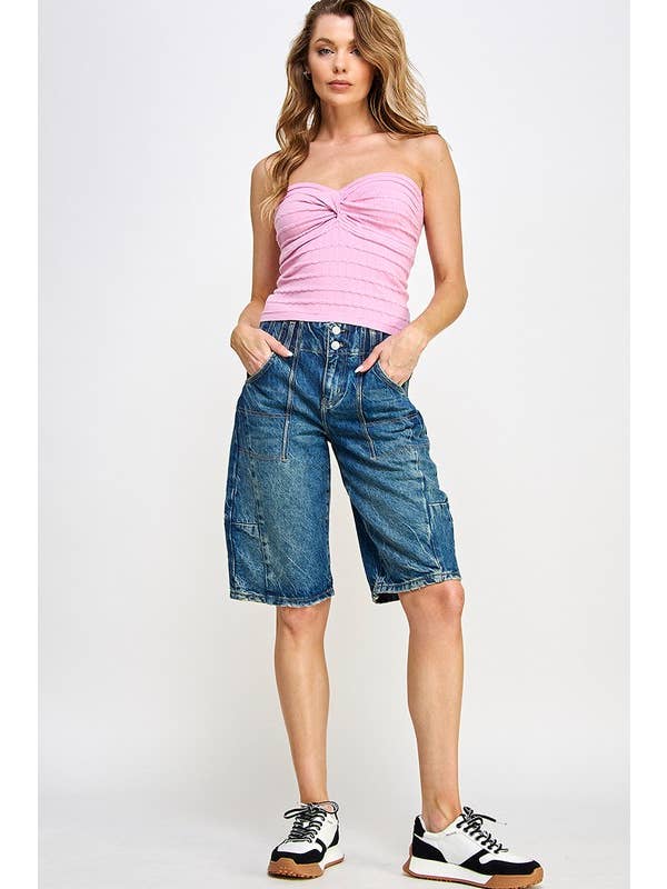 Miss Love - Wholesale Knit Top - Women's - Twist Front Sweater Tube Top19