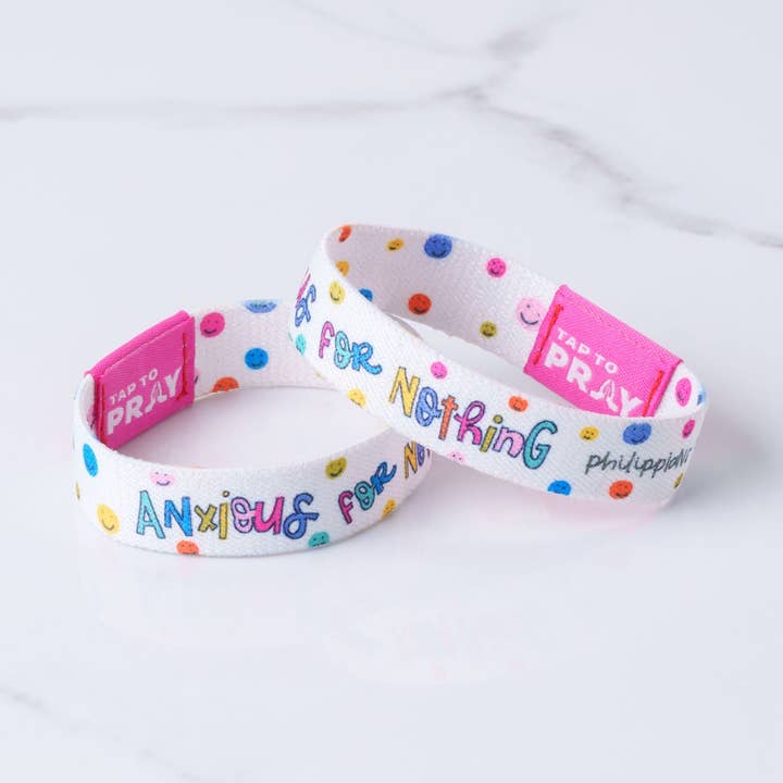 Tap To Pray® Kingfolk Series Wristband – Anxious For Nothing for wholesale by Versible