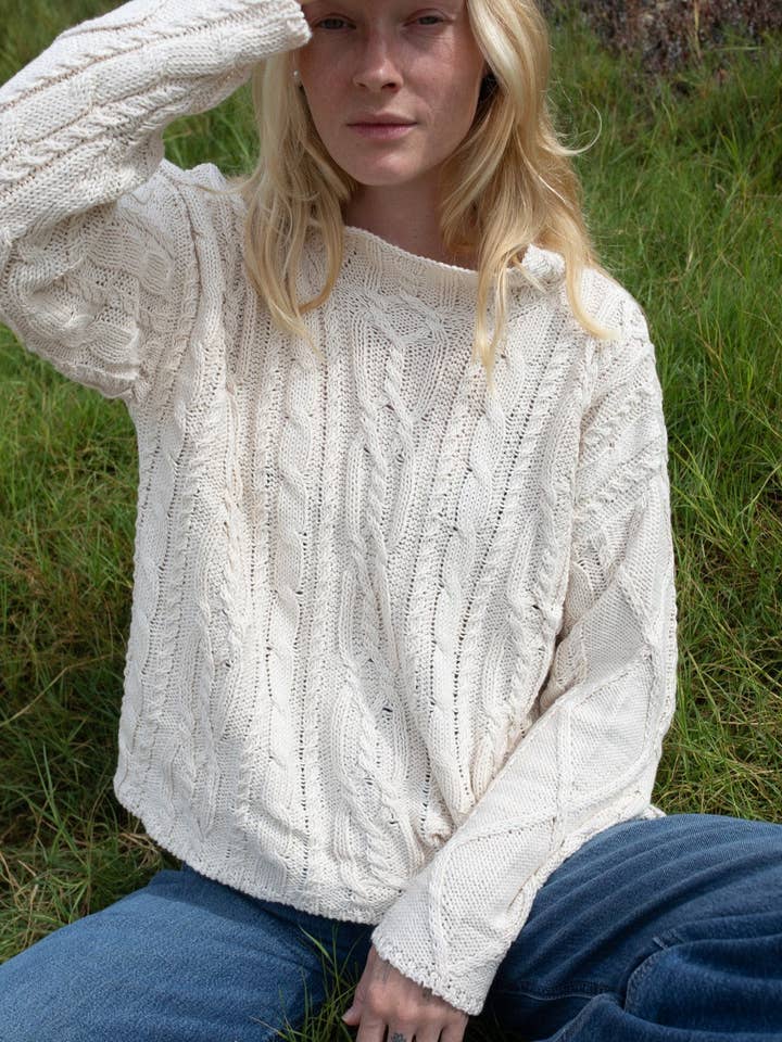 Charlie Zopfmuster-Strick für den Großhandel von Honest Cotton