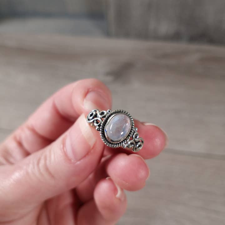 Keystone Crystals - Wholesale Cocktail/statement ring - Gemstone Sterling Silver Ring Old School Boho Style7