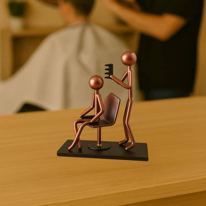 The Wine Savant / Khen Glassware - Venta al por mayor Figura decorativa - Figuras de Peluquería de Metal