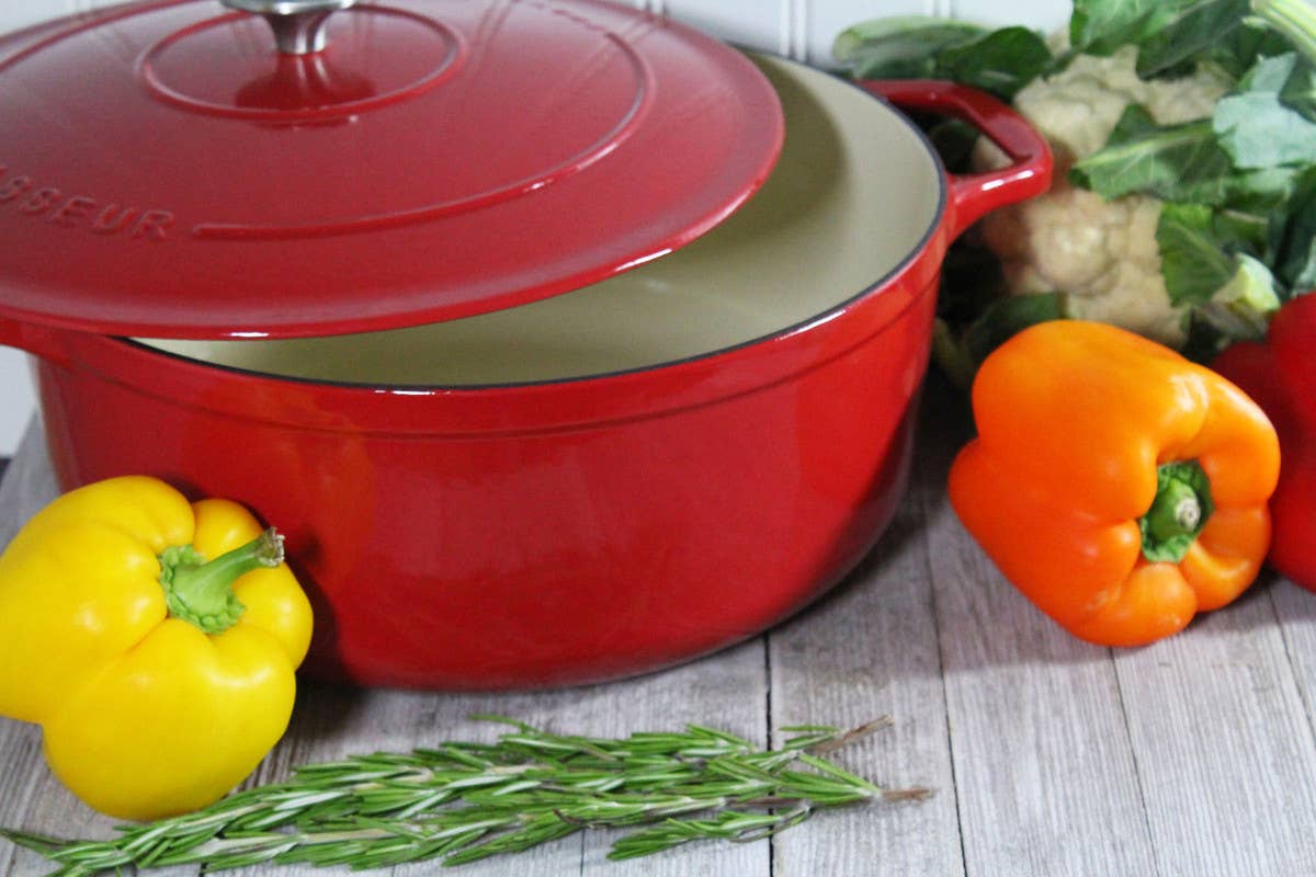 French Home - Wholesale Cooking Pot - Chasseur Enameled Cast Iron Round Dutch Oven 6.25qt2