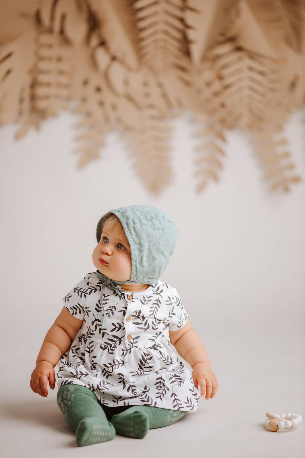 Olie the Curious - Wholesale Socks - Kids - Green Forest Tales Crawling Tight9