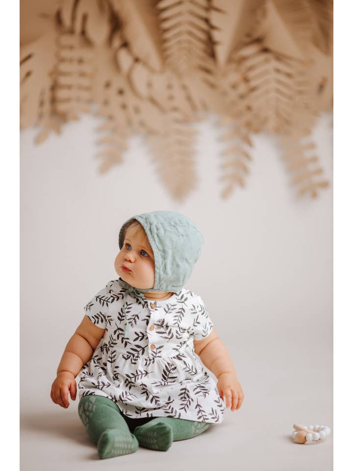 Olie the Curious - Wholesale Socks - Kids - Green Forest Tales Crawling Tight9