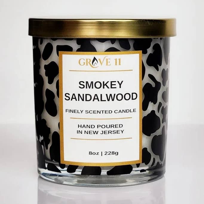 Smokey Sandalwood Coconut Soy Wooden Wick Candle for wholesale by Grove 11 Candles & Home Fragrances