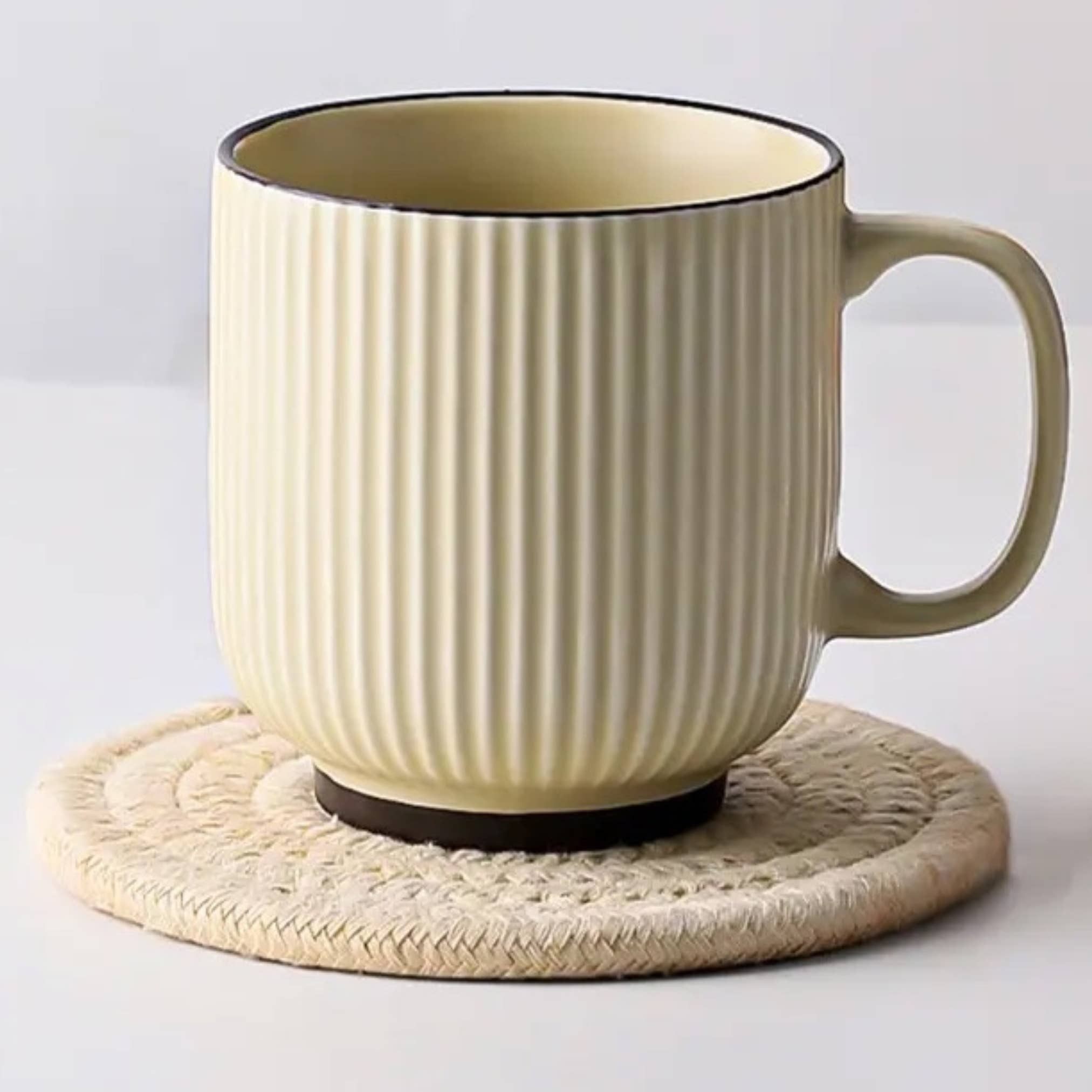 The Arinna Collection LLC - Wholesale Coffee Mug - Coffee Mug with Striped Modern Vintage Nordic Style-12 oz 7