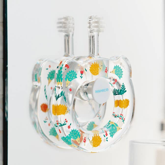 Brosse à dents d'entraînement pour bébé - Hérissons | 6 paquets individuels pour la vente par HAMICO -Innovative Toothbrush