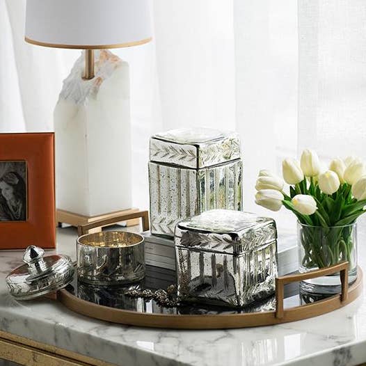 A&B Home Group Inc. - Wholesale Decorative Box - D5x5" Box - Silver6