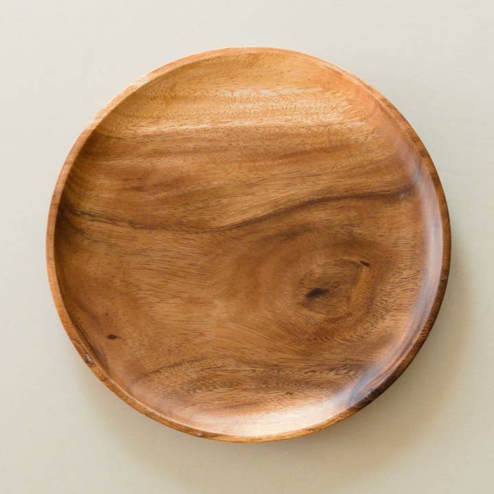 LIKHÂ - Wholesale Charger Plate - Acacia Round 12" Wood Plate - Charger Plate | LIKHA0