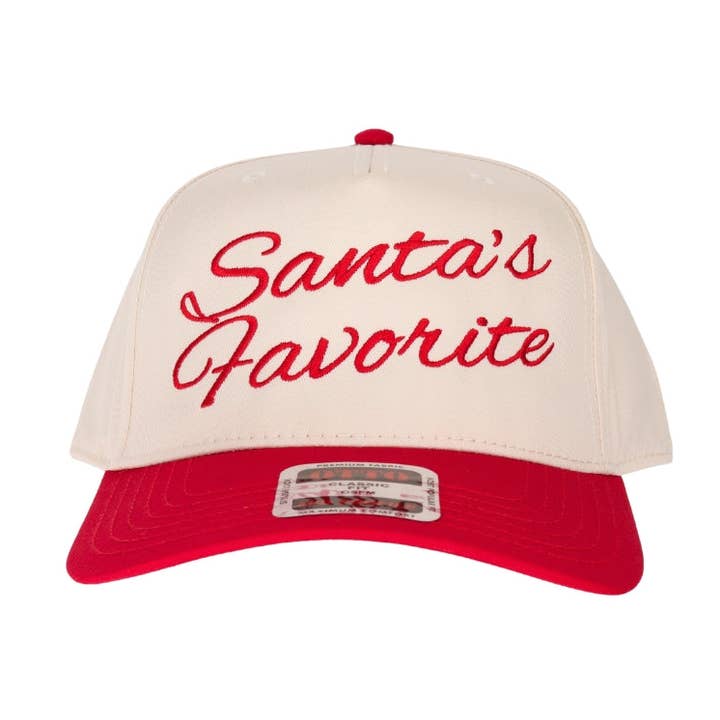 Casquette de camionneur brodée préférée du Père Noël pour la vente par Stitch Your Style