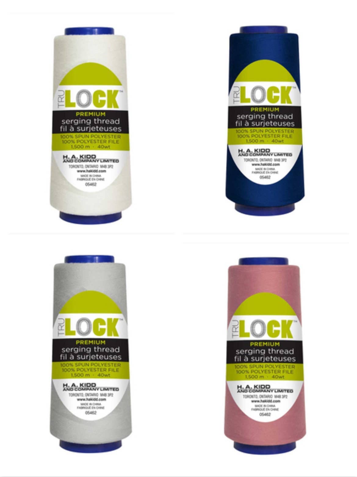 BelieveWorks - Venta al por mayor Hilos - Hilo para Sobrehilado Trulock Premium de Alta Calidad, 1500 m9