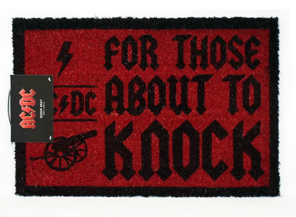 Close Up GmbH - Wholesale Door Mat - AC/DC Doormat For Those About To Knock1