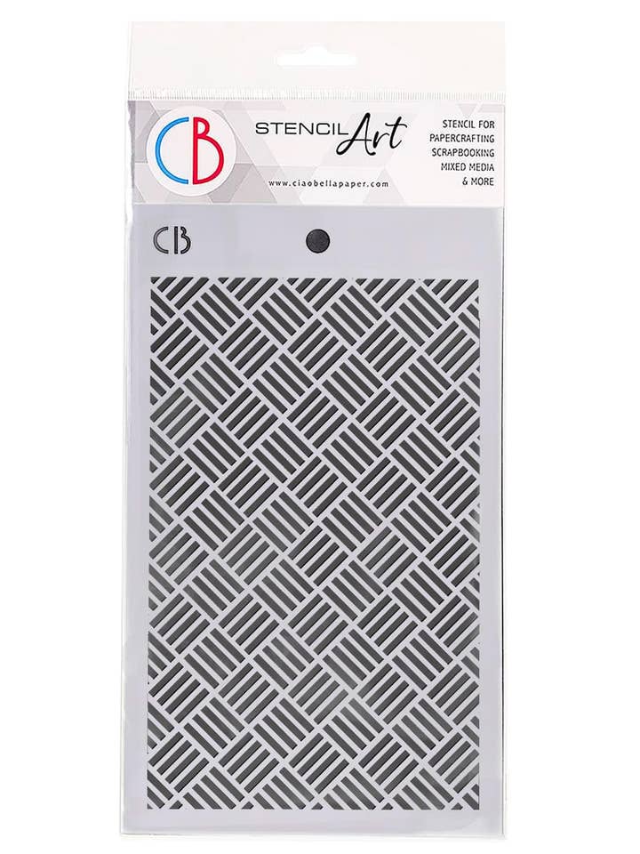 Alfombra Ciao Bella Texture Stencil 5 «x8" para venta al por mayor de Ecstasy Crafts Distributing
