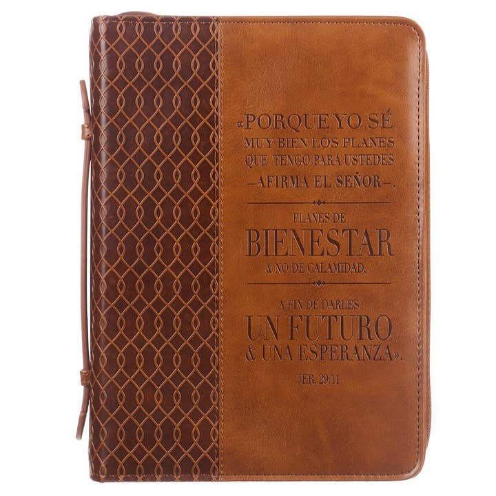 Christian Art Gifts - Wholesale Bible Cover - Forro café Jer. 29:111