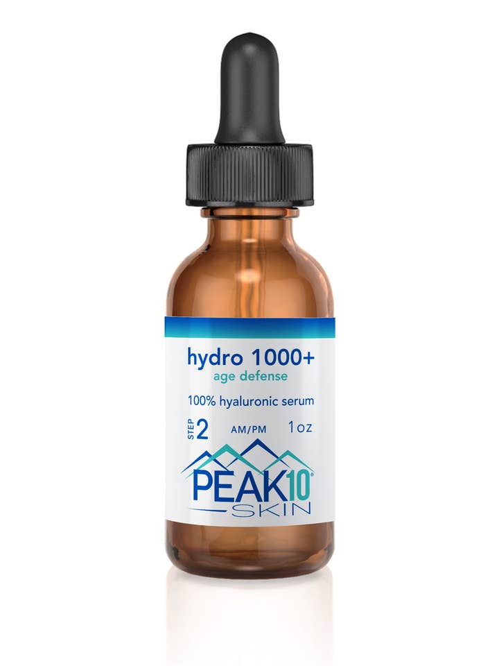 HYDRO 1000+ age defense hyaluronic serum for wholesale by PEAK 10 SKIN