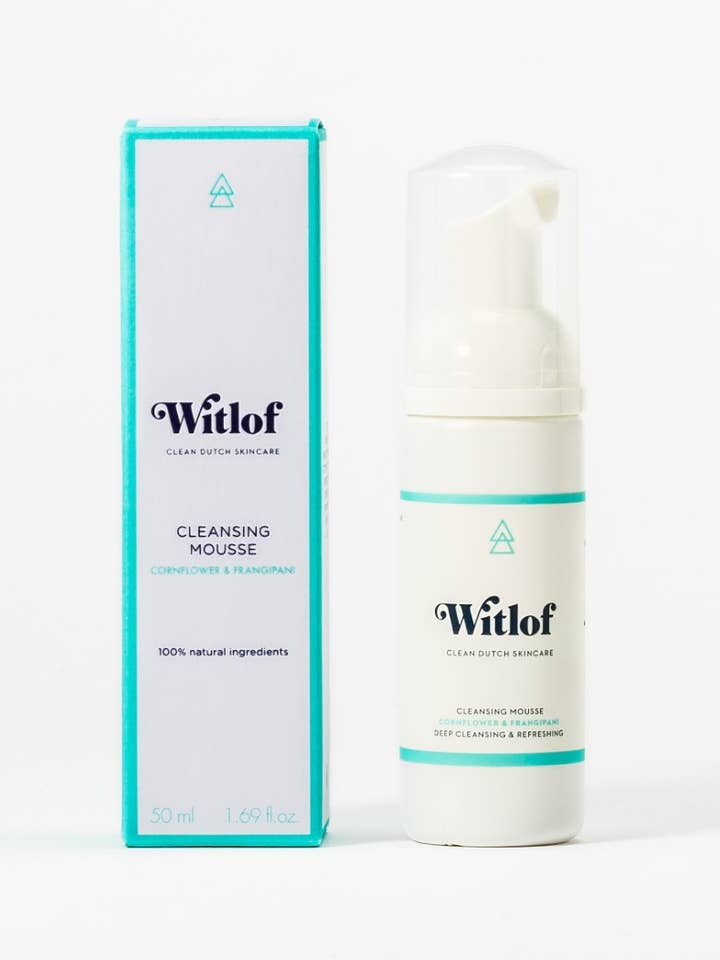 Mousse detergente da 50 ml per la vendita all'ingrosso da parte di Witlof Clean Dutch Skincare